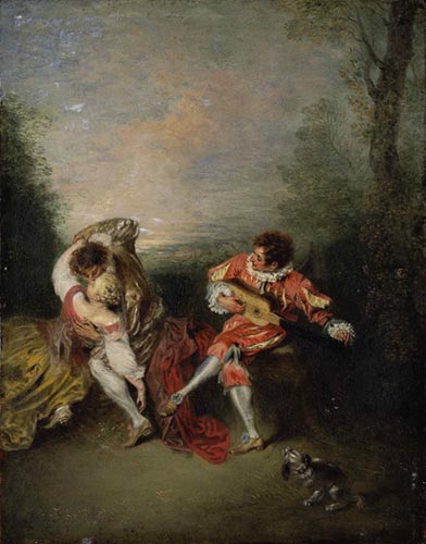 "La Surprise" von Jean Antoine Watteau